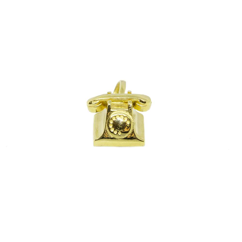 Pingente Telefone Vintage em Ouro 18 Kilates � 25340